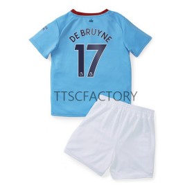 Koszulka Manchester City De Bruyne 17 Dziecięcy Domowe Stroje Piłkarskie 2022/23 Krótki Rękaw